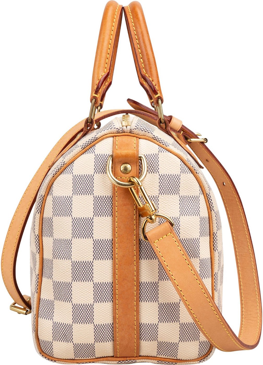 Louis Vuitton Monogram Damier Azur Canvas Speedy 25 Bandouliere Handbag