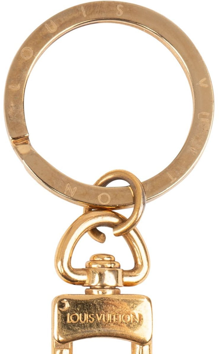 Louis Vuitton Golden Key Ring Bag Charm Pendant Pochette Extension