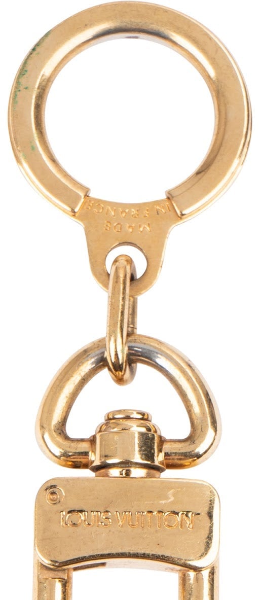 Louis Vuitton Golden Key Ring Bag Charm Pendant Pochette Extension