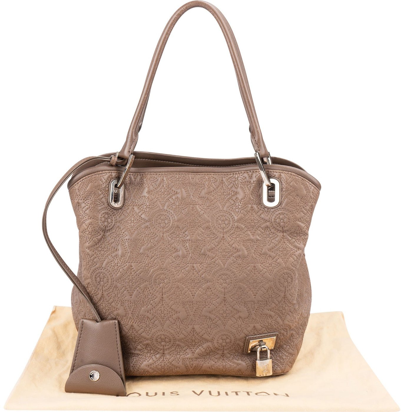 Louis Vuitton Lambskin Fumee Monogram Antheia Lilia Handbag