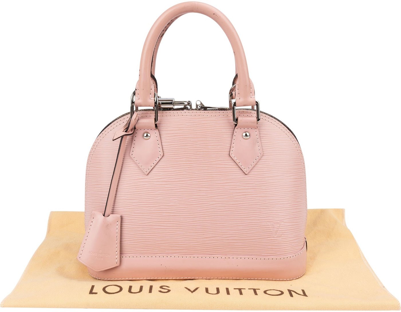 Louis Vuitton Pink Epi Leather Alma BB Handbag