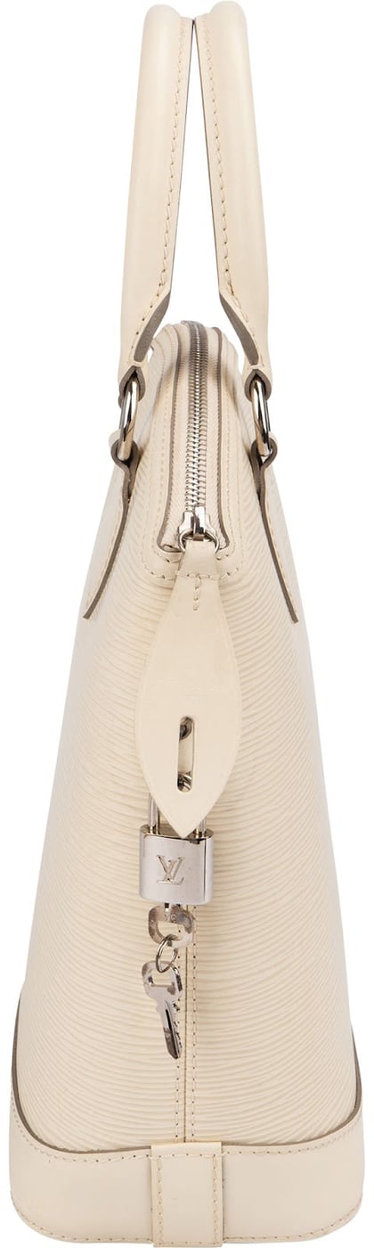 Louis Vuitton Ivory Epi Leather Lockit PM Handbag