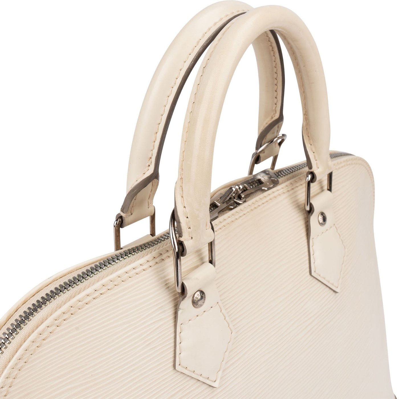 Louis Vuitton Ivory Epi Leather Alma PM Handbag