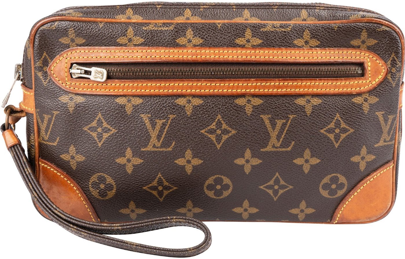 Louis Vuitton Canvas Monogram Marly Dragonne Clutch