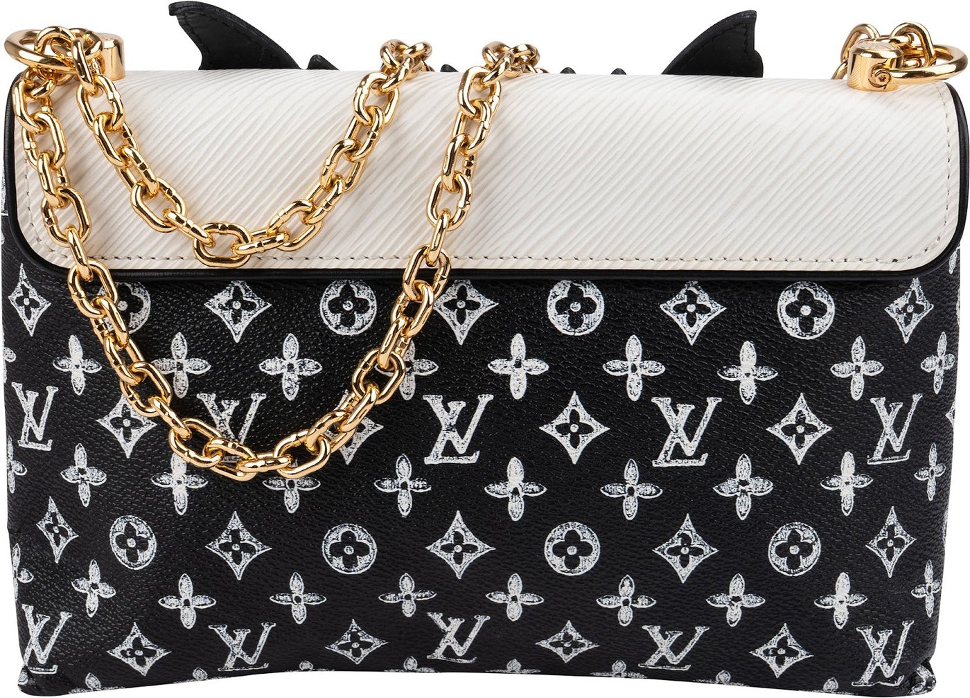 Louis Vuitton Monogram Canvas Epi Leather Catogram Cat Shoulder Bag