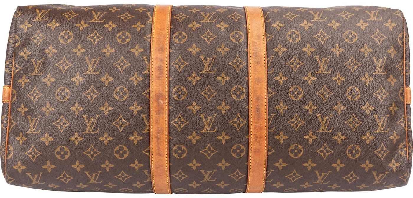 Louis Vuitton Monogram Canvas Keepall 55 Bandoulière Travel Bag