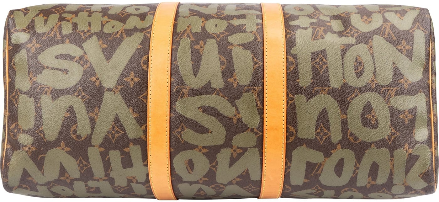 Louis Vuitton Limited Monogram Graffiti Canvas Keepall 50 Travel Bag