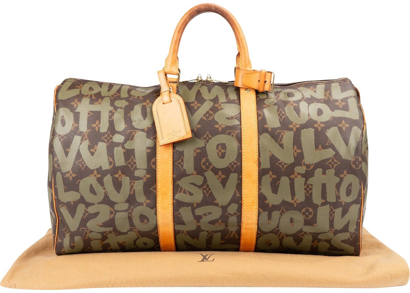 Louis Vuitton Limited Monogram Graffiti Canvas Keepall 50 Travel Bag