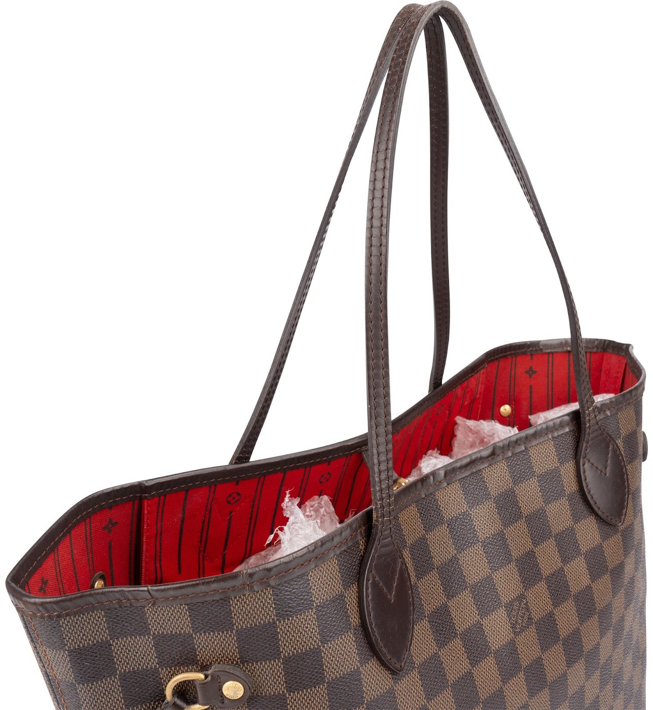 Louis Vuitton Monogram Damier Ebene Canvas Neverfull MM Shoulder Bag