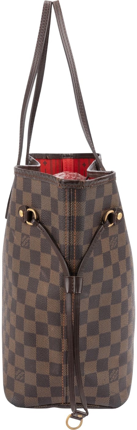 Louis Vuitton Monogram Damier Ebene Canvas Neverfull MM Shoulder Bag