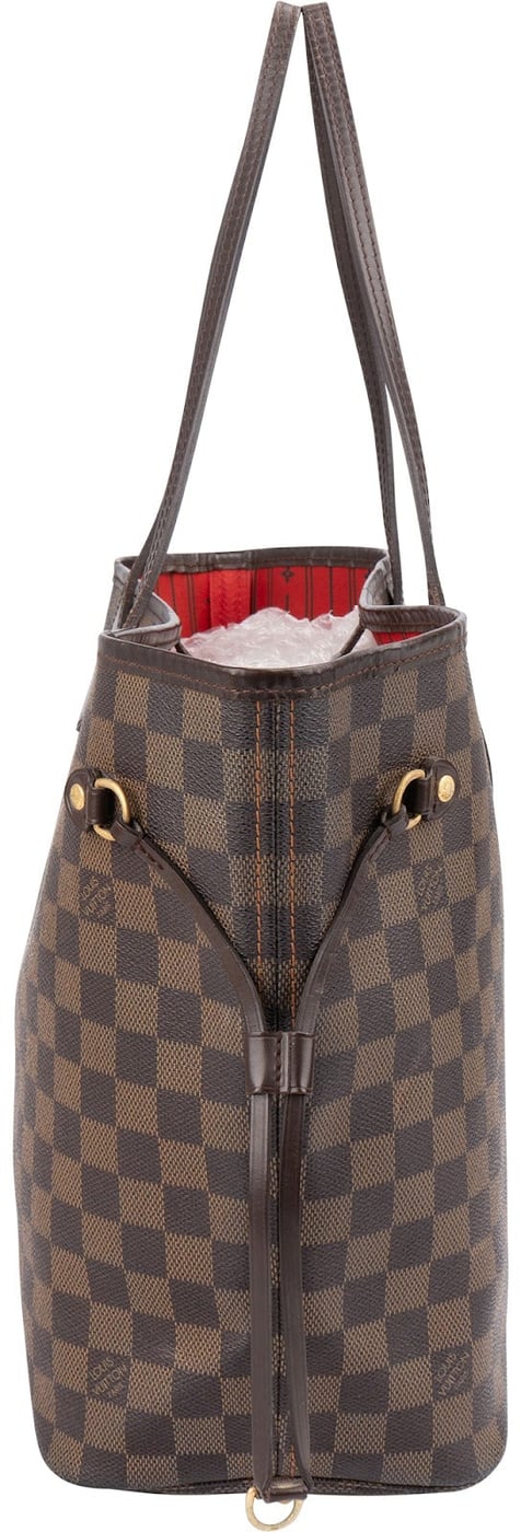 Louis Vuitton Monogram Damier Ebene Canvas Neverfull MM Shoulder Bag