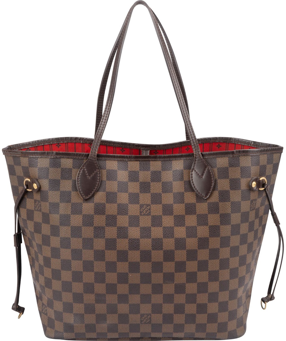Louis Vuitton Monogram Damier Ebene Canvas Neverfull MM Shoulder Bag