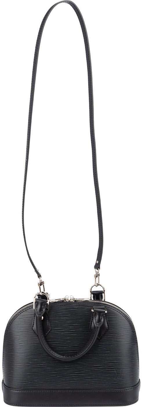 Louis Vuitton Noir Epi Leather Alma BB Crossbody Handbag