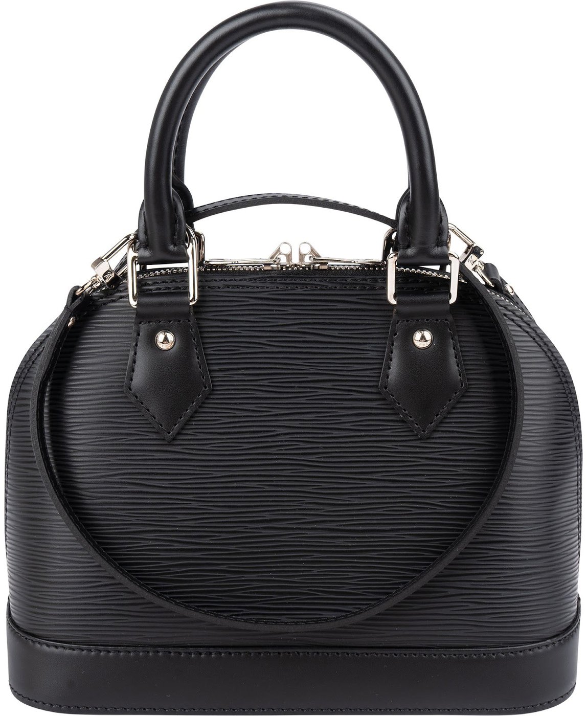 Louis Vuitton Noir Epi Leather Alma BB Crossbody Handbag