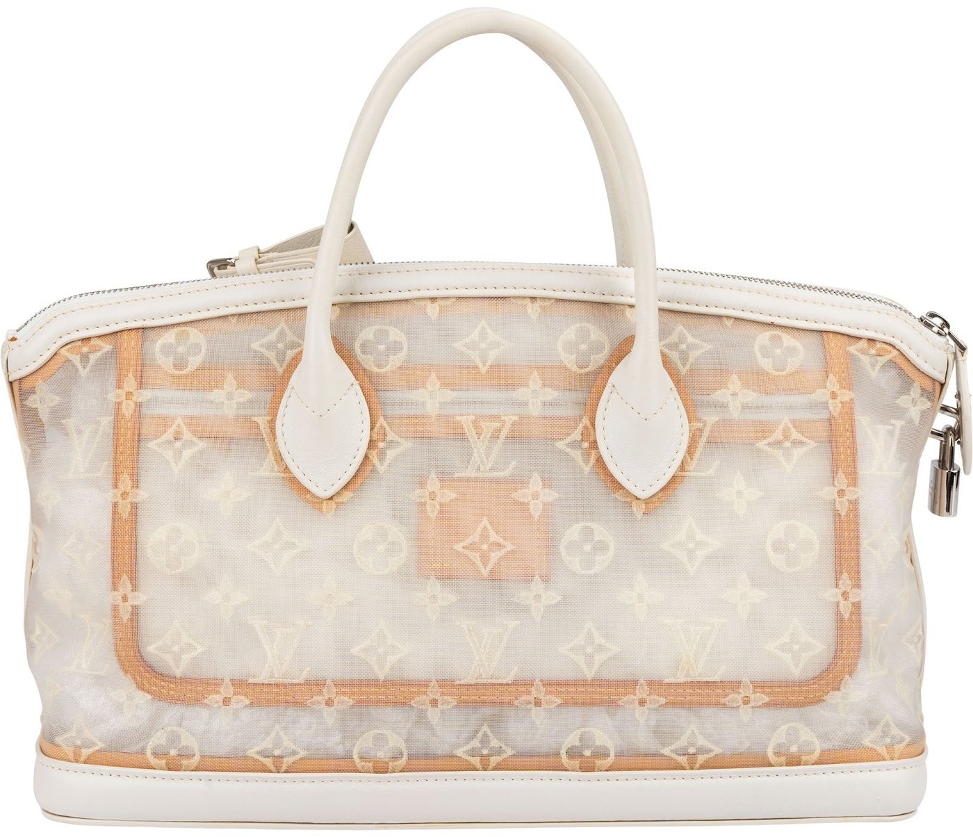 Louis Vuitton Limited Monogram Transparance Voile Lockit Mesh East-West Handbag