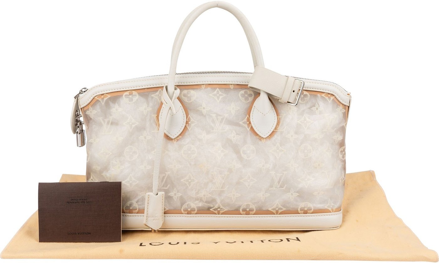 Louis Vuitton Limited Monogram Transparance Voile Lockit Mesh East-West Handbag