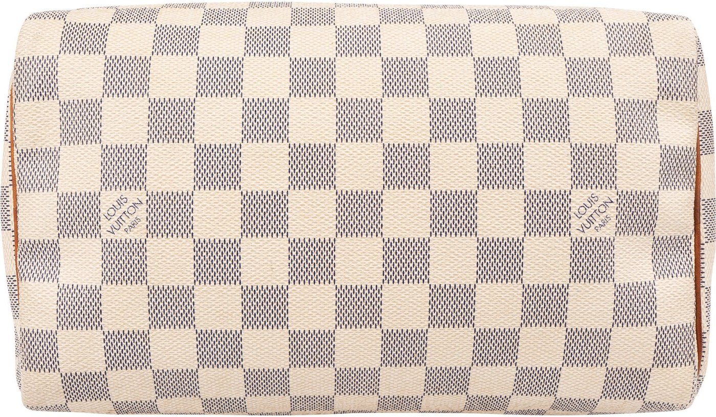 Louis Vuitton Monogram Damier Azur Canvas Speedy 25 Handbag