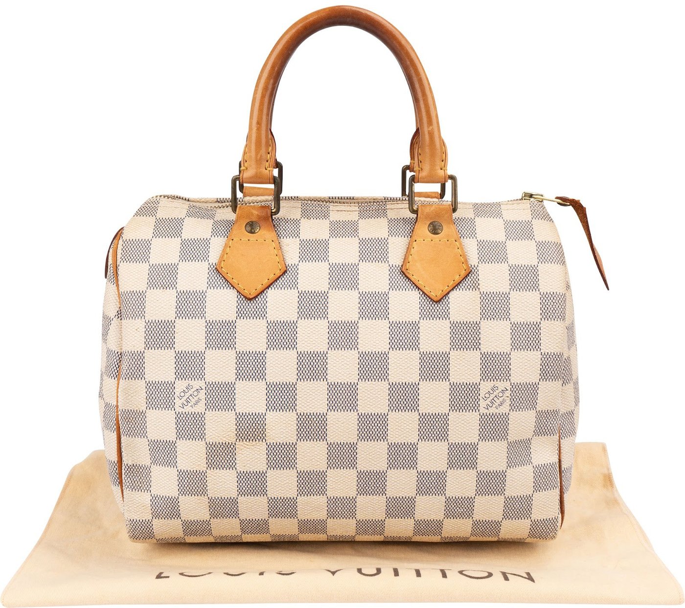 Louis Vuitton Monogram Damier Azur Canvas Speedy 25 Handbag
