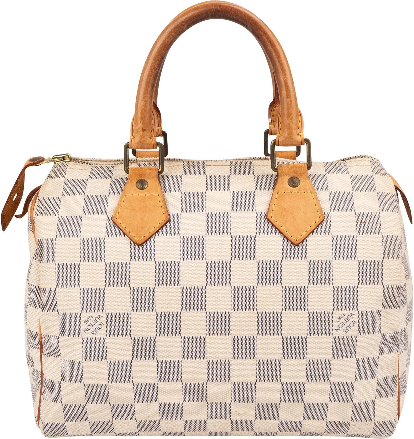 Louis Vuitton Monogram Damier Azur Canvas Speedy 25 Handbag
