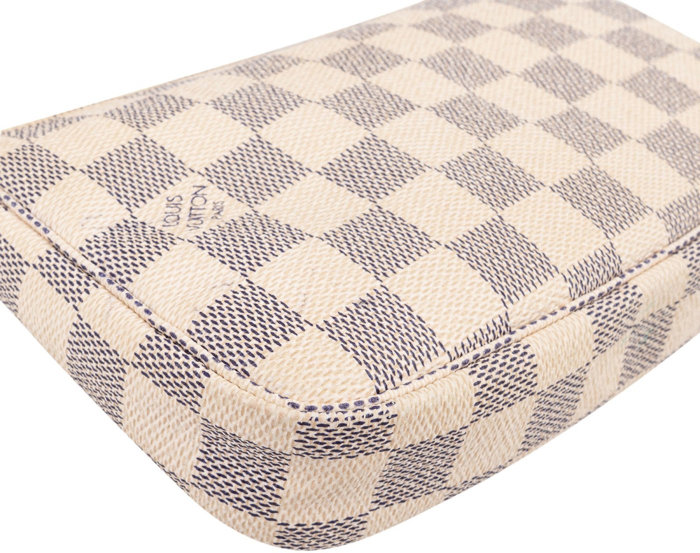 Louis Vuitton Monogram Damier Azur Canvas Pochette Accessoires Handbag