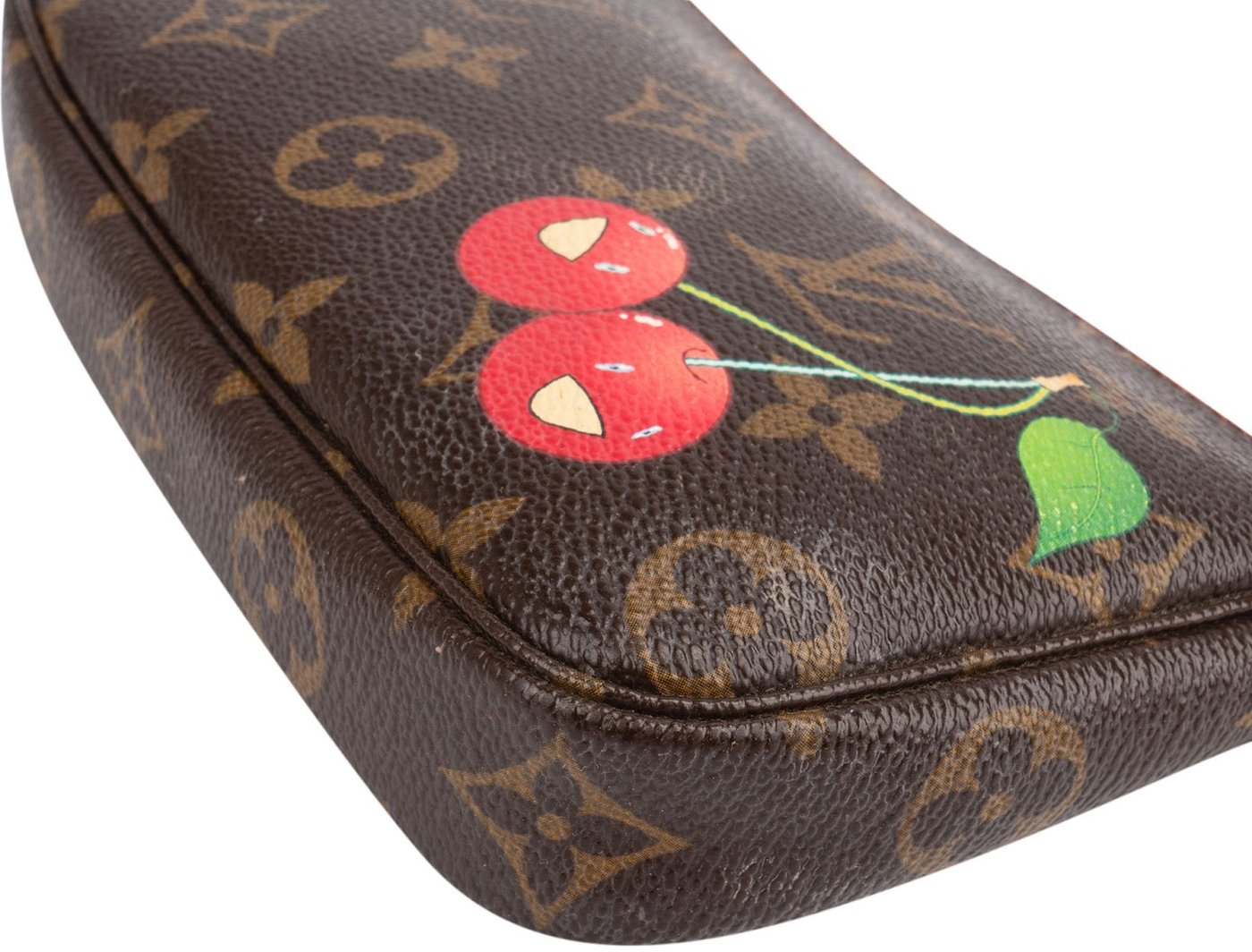 Louis Vuitton Limited Monogram Murakami Cherry Cerises Mini Pochette Accessoires Handbag