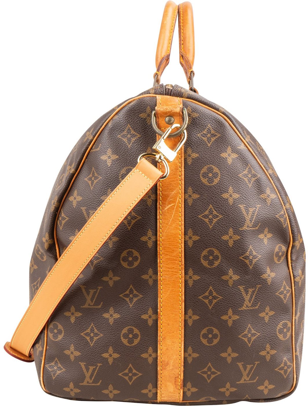 Louis Vuitton Monogram Canvas Keepall 60 Bandoulière Travel Bag