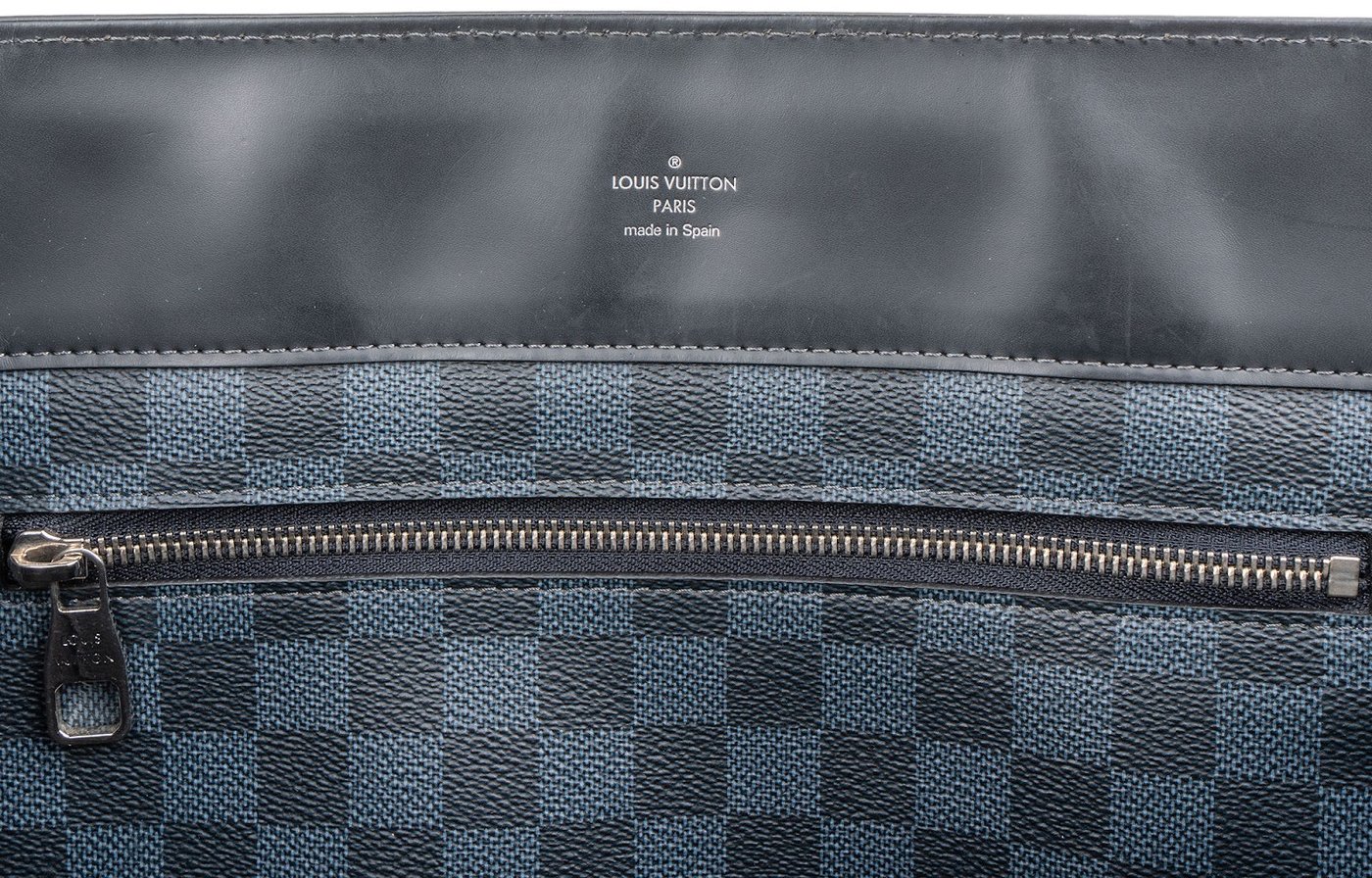 Louis Vuitton Monogram Damier Graphite Canvas Cobalt Cabas Voyage Shoulder Bag