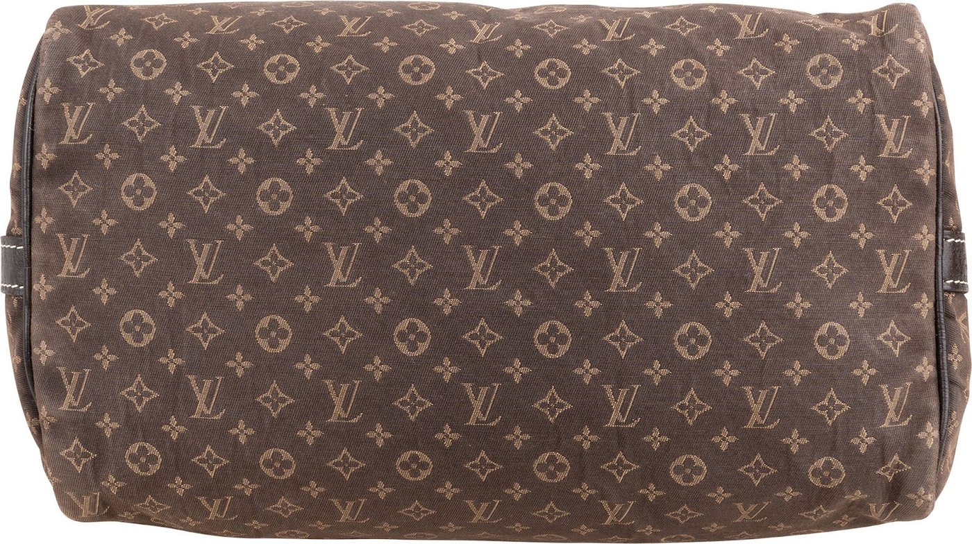 Louis Vuitton Mini Lin Monogram Idylle Fusain Speedy 30 Bandoulière Handbag
