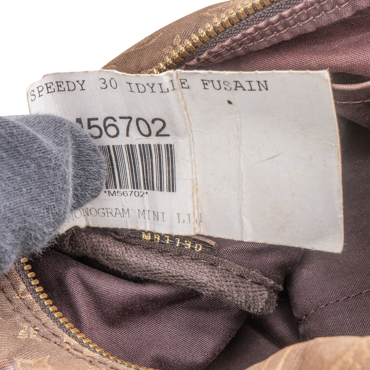 Louis Vuitton Mini Lin Monogram Idylle Fusain Speedy 30 Bandoulière Handbag