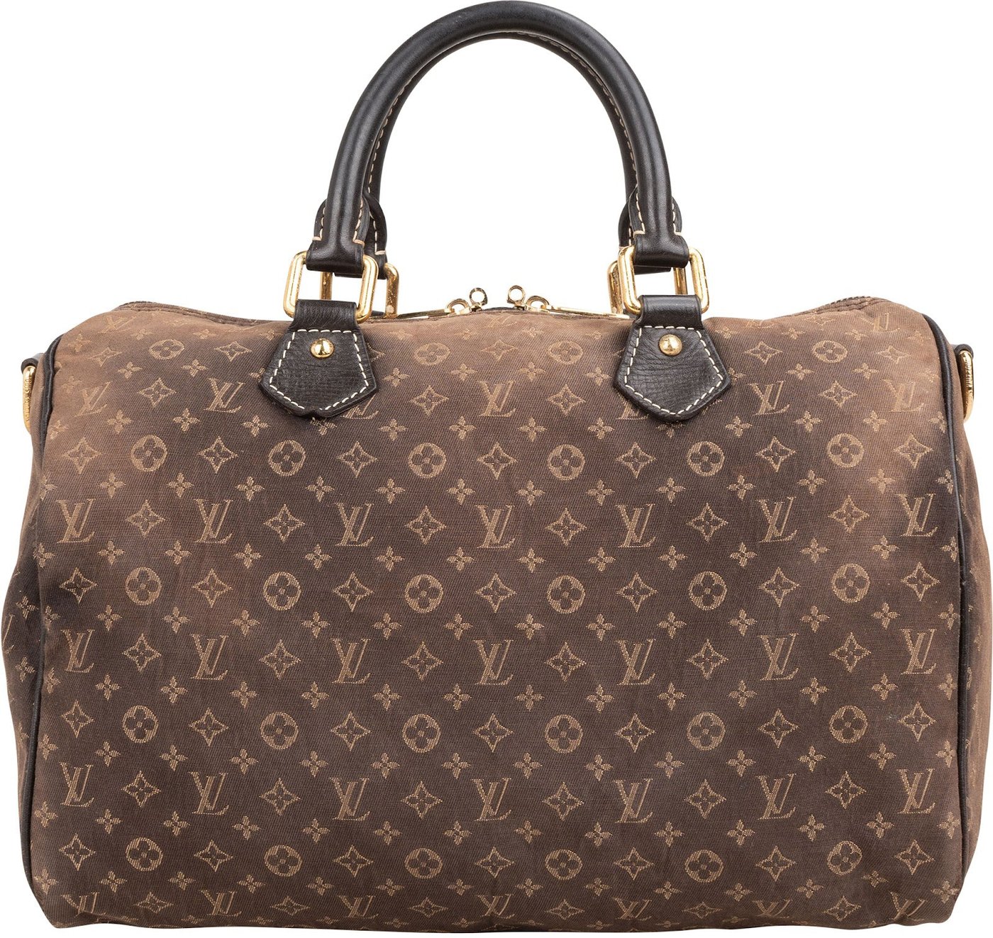 Louis Vuitton Mini Lin Monogram Idylle Fusain Speedy 30 Bandoulière Handbag