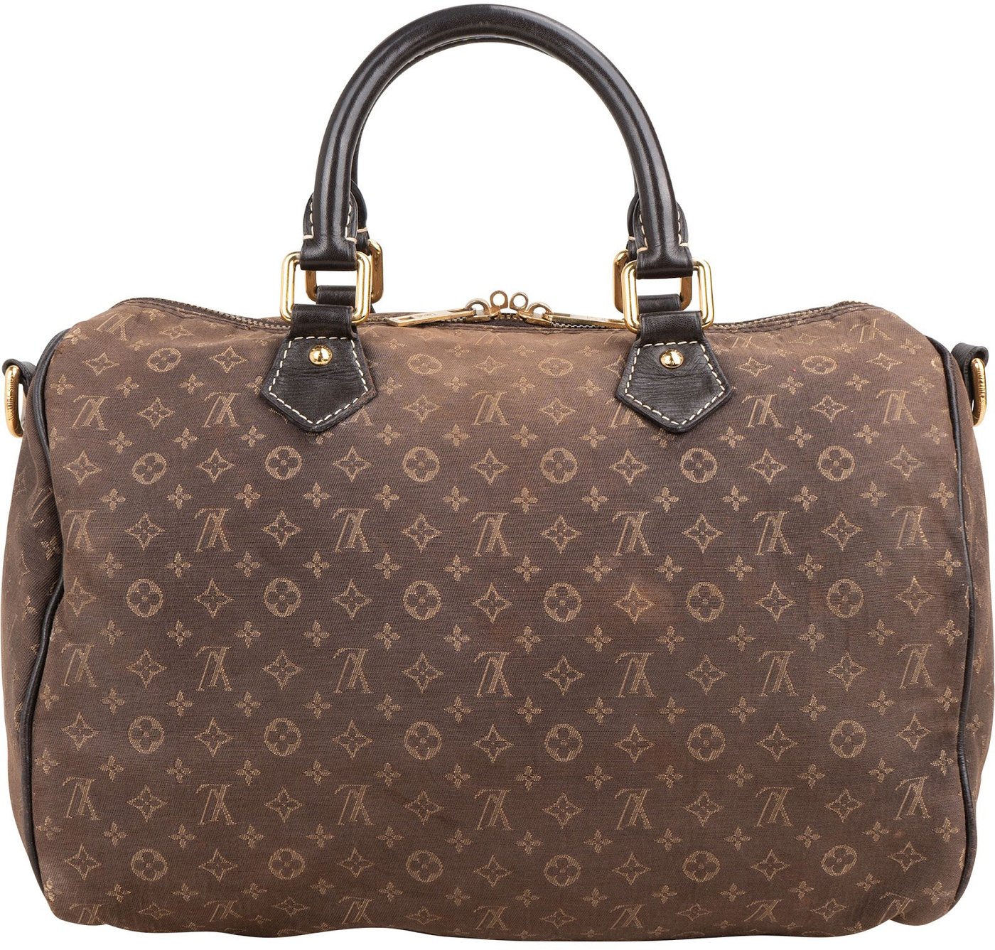 Louis Vuitton Monogram Mini Lin Idylle Fusain Speedy 30 Bandoulière Handbag