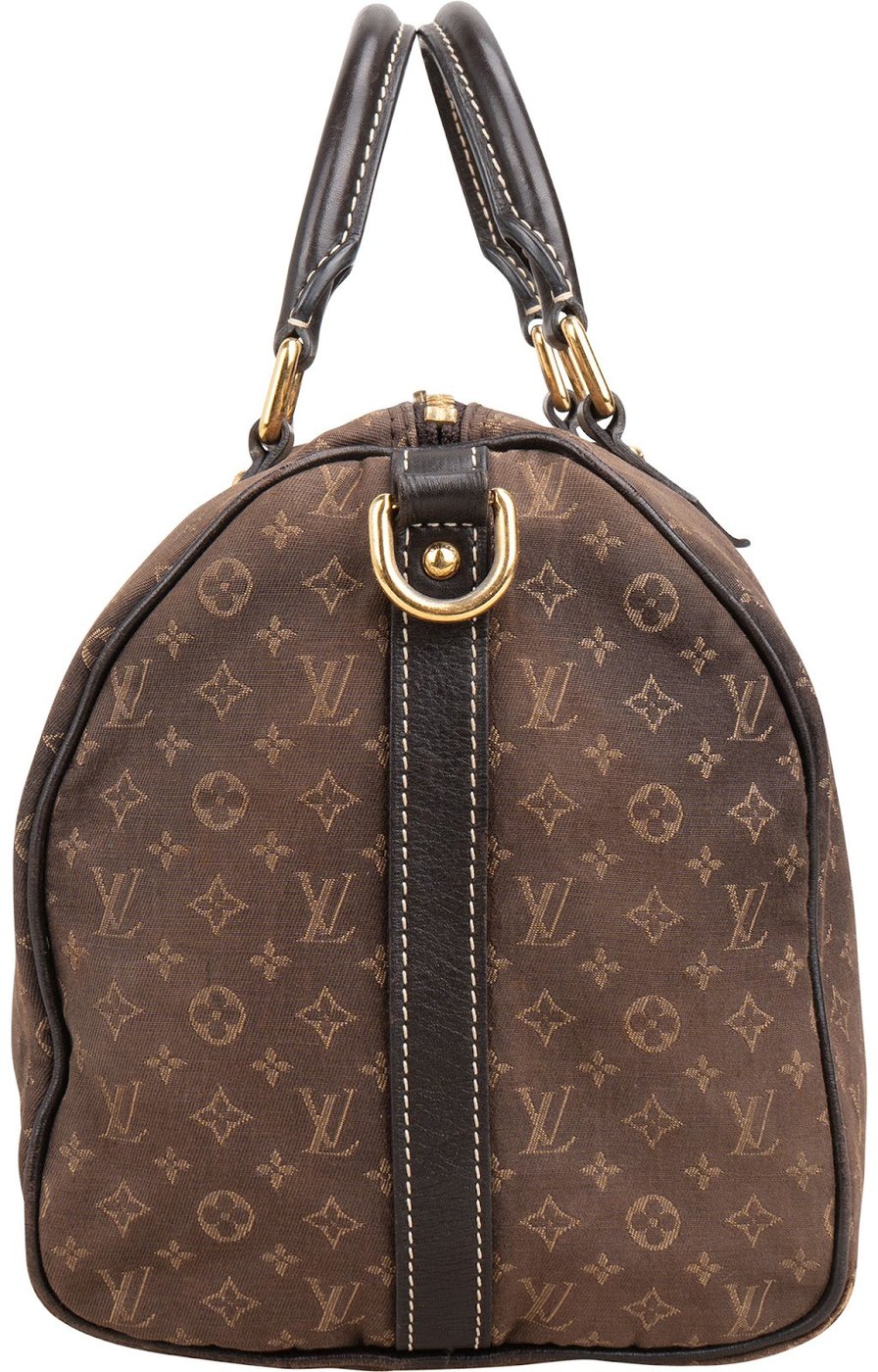 Louis Vuitton Monogram Mini Lin Idylle Fusain Speedy 30 Bandoulière Handbag