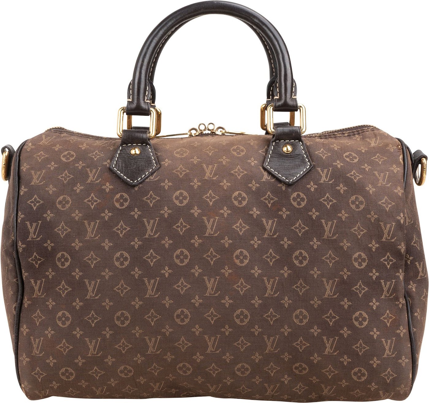 Louis Vuitton Monogram Mini Lin Idylle Fusain Speedy 30 Bandoulière Handbag