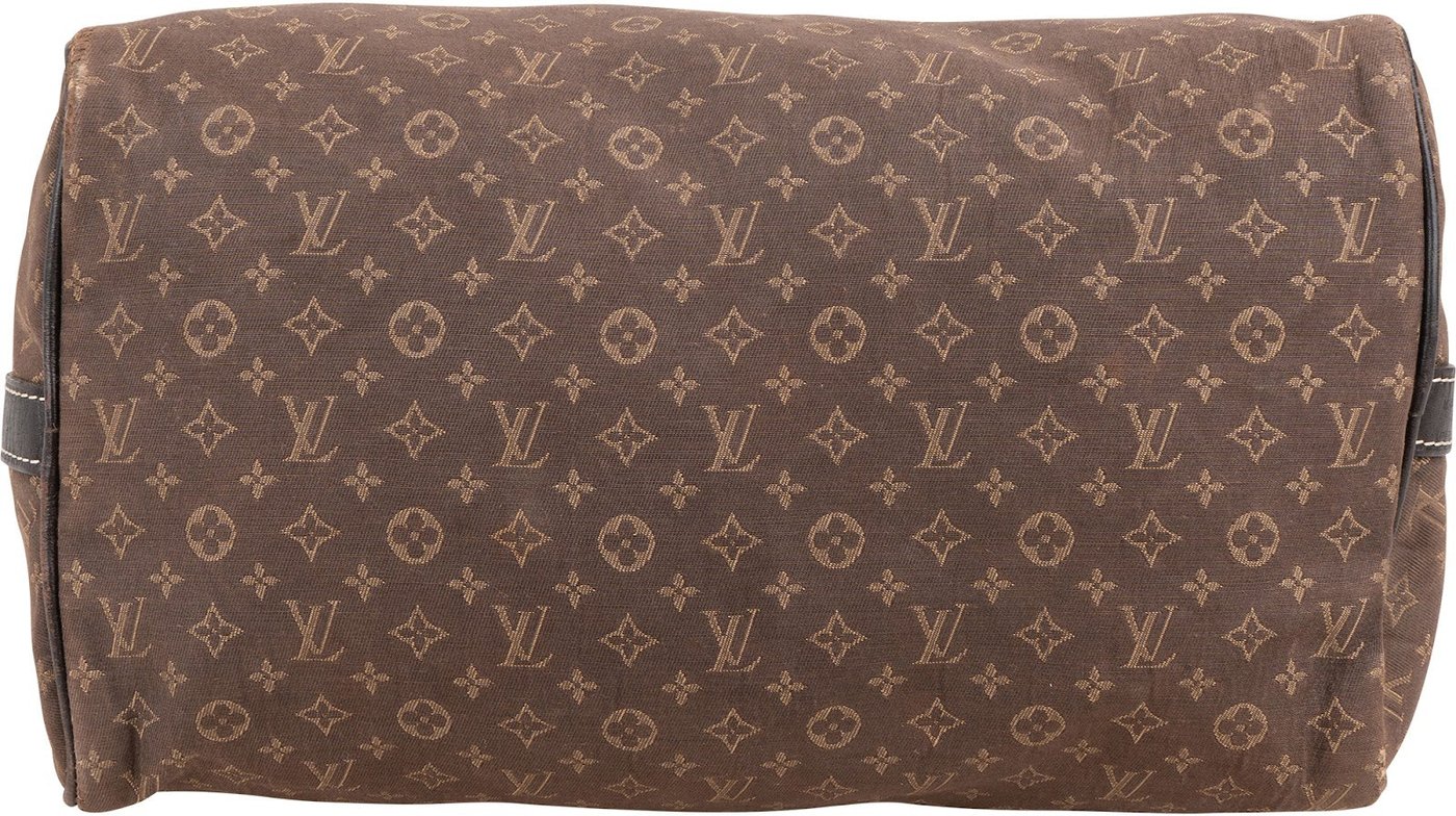 Louis Vuitton Monogram Mini Lin Idylle Fusain Speedy 30 Bandoulière Handbag