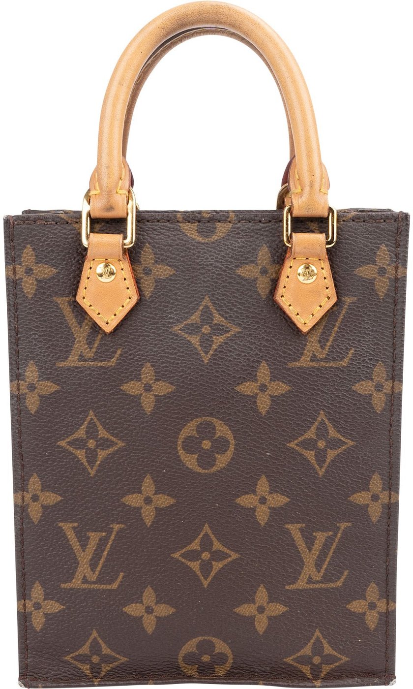 Louis Vuitton Monogram Canvas Petit Sac Plat Handbag
