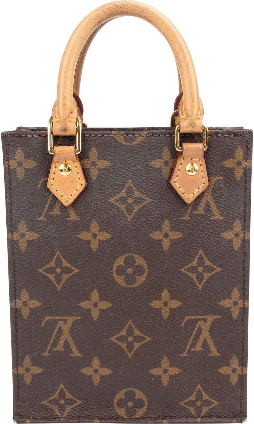 Louis Vuitton Monogram Canvas Petit Sac Plat Handbag