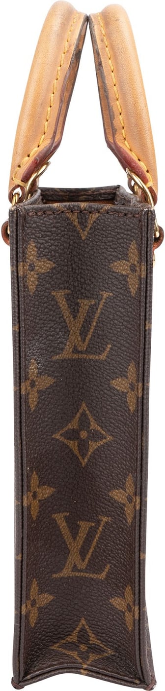 Louis Vuitton Monogram Canvas Petit Sac Plat Handbag