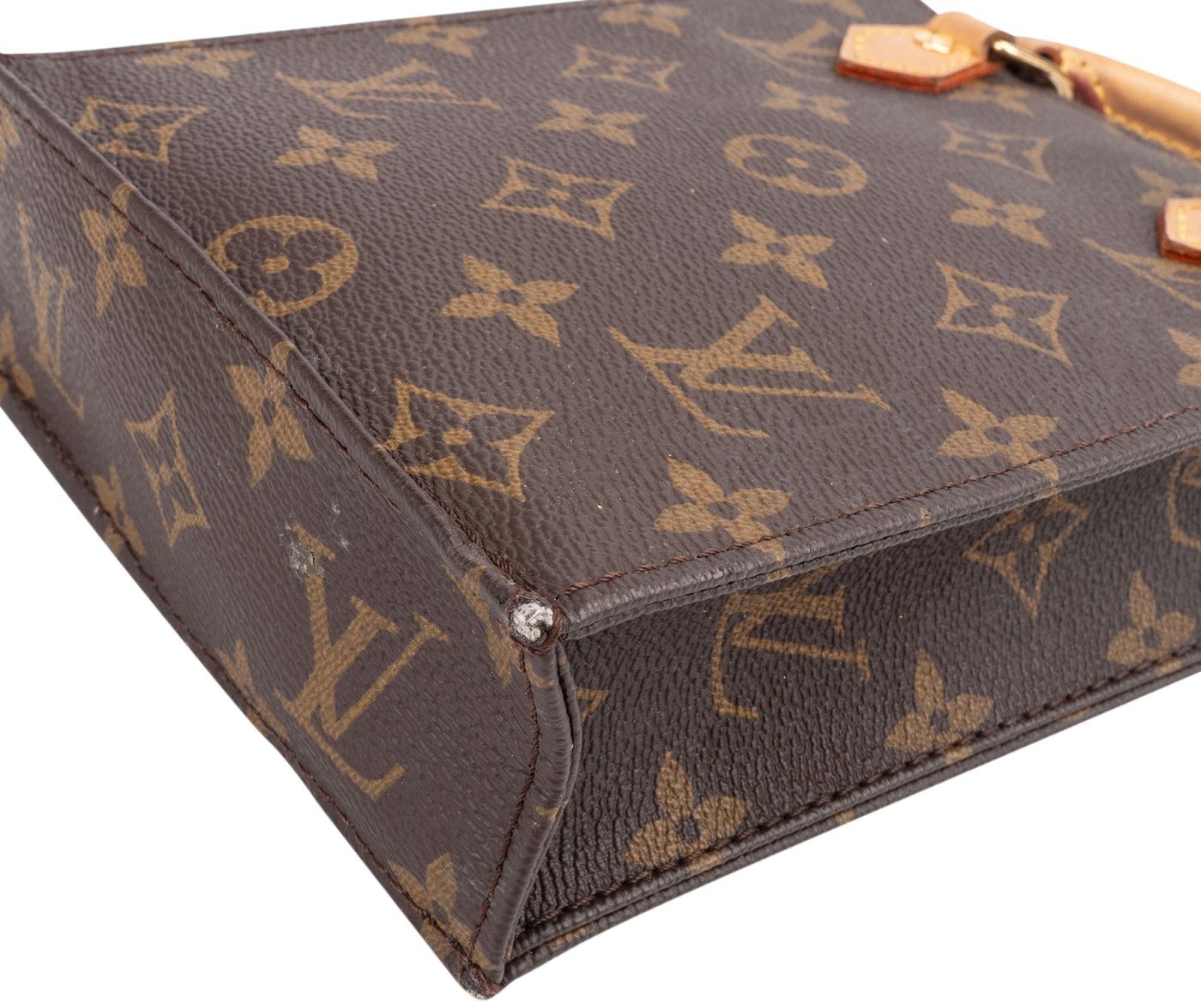 Louis Vuitton Monogram Canvas Petit Sac Plat Handbag