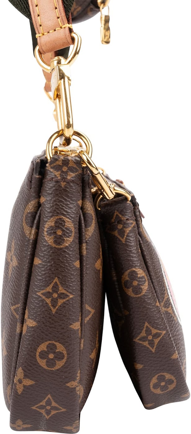 Louis Vuitton Monogram Canvas World Tour Patches Multi Pochette Accessoires Crossbody Bag