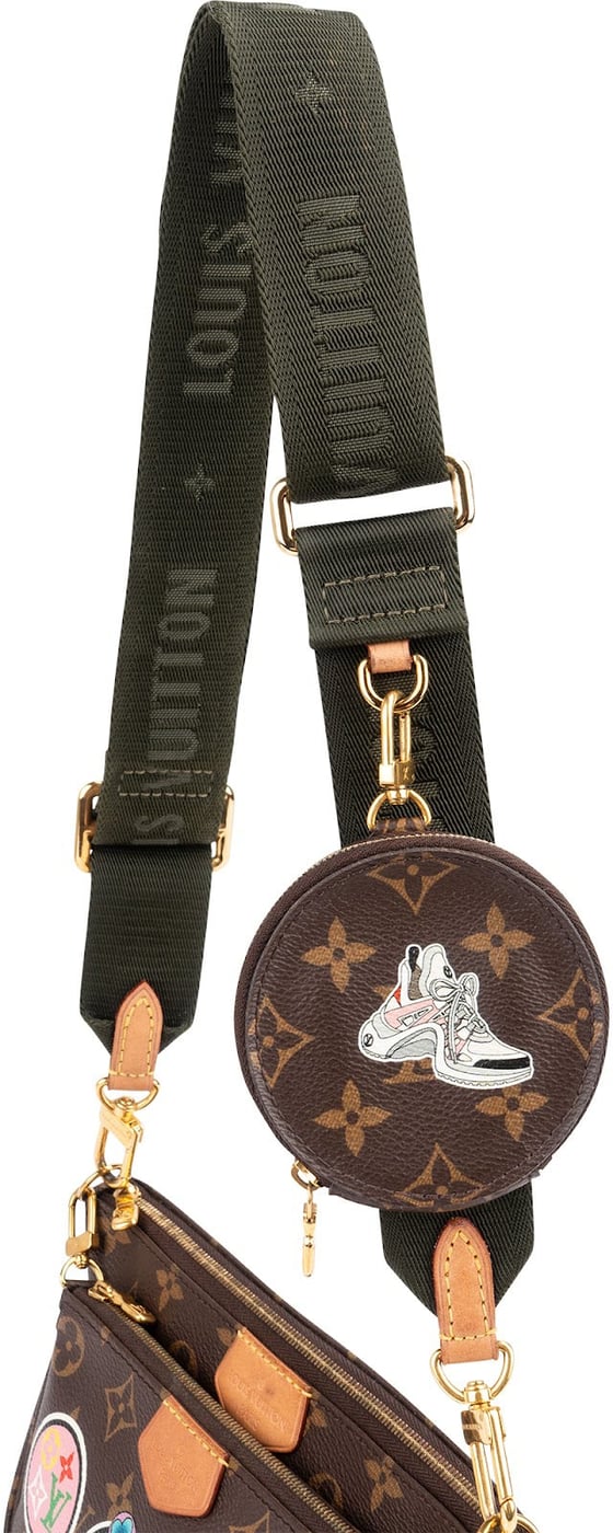 Louis Vuitton Monogram Canvas World Tour Patches Multi Pochette Accessoires Crossbody Bag