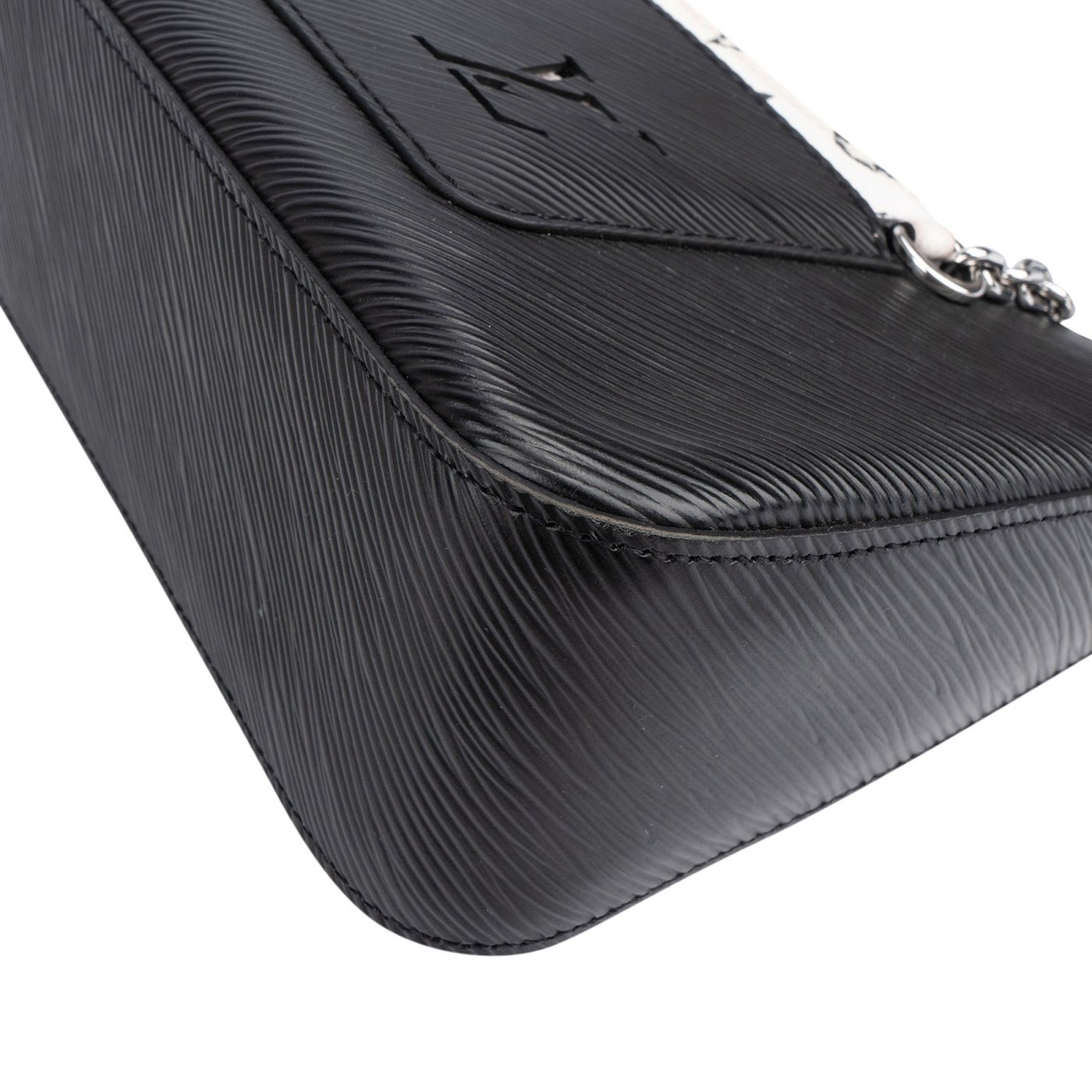 Louis Vuitton Noir Epi Leather B&W Monogram Canvas Marelle Shoulder Crossbody Bag