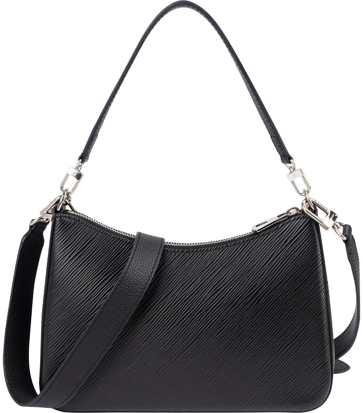 Louis Vuitton Noir Epi Leather B&W Monogram Canvas Marelle Shoulder Crossbody Bag