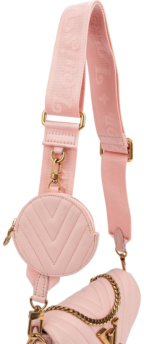 Louis Vuitton Pink New Wave Quilted Leather Pochette Accessoires Crossbody Bag