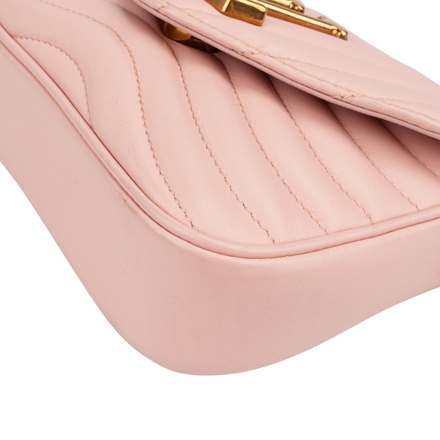 Louis Vuitton Pink New Wave Quilted Leather Pochette Accessoires Crossbody Bag