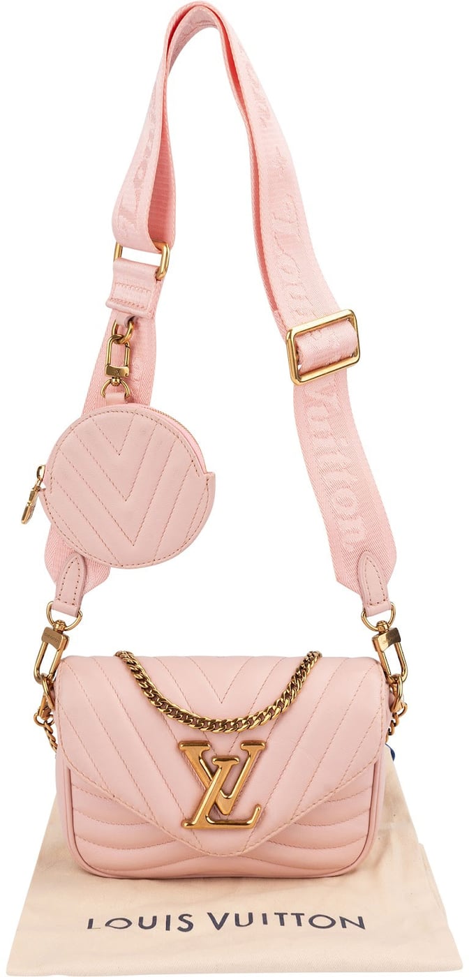 Louis Vuitton Pink New Wave Quilted Leather Pochette Accessoires Crossbody Bag