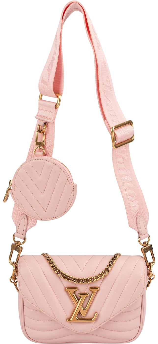 Louis Vuitton Pink New Wave Quilted Leather Pochette Accessoires Crossbody Bag