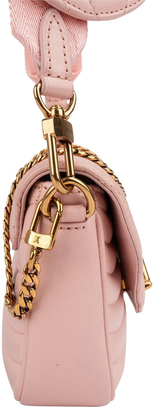 Louis Vuitton Pink New Wave Quilted Leather Pochette Accessoires Crossbody Bag