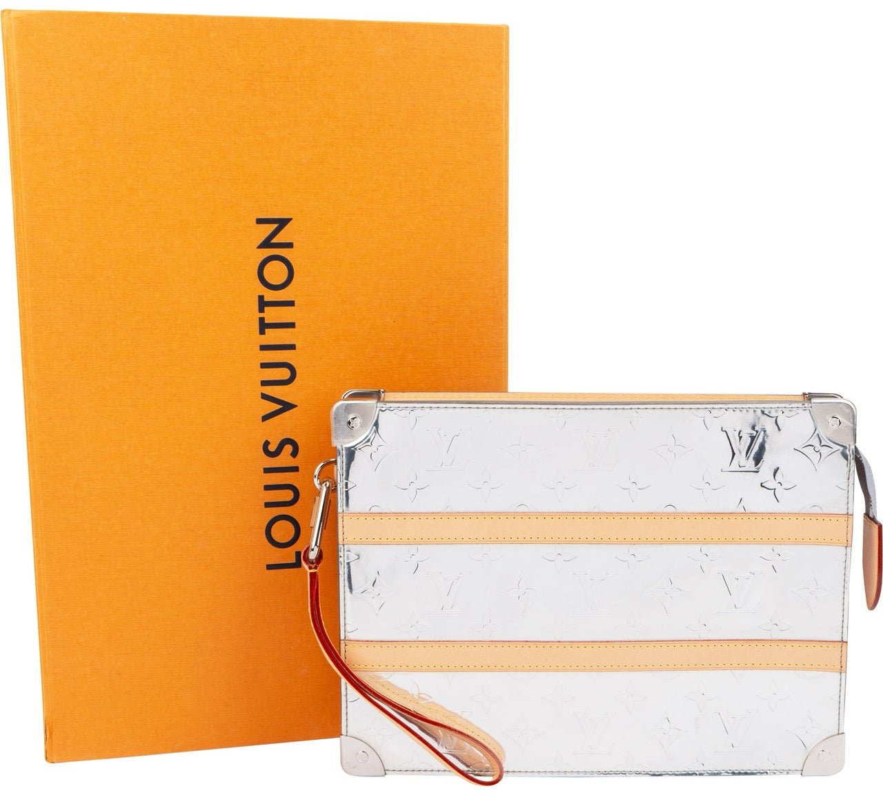Louis Vuitton Mirror Monogram Transparent Pochette Trunk Clutch Bag