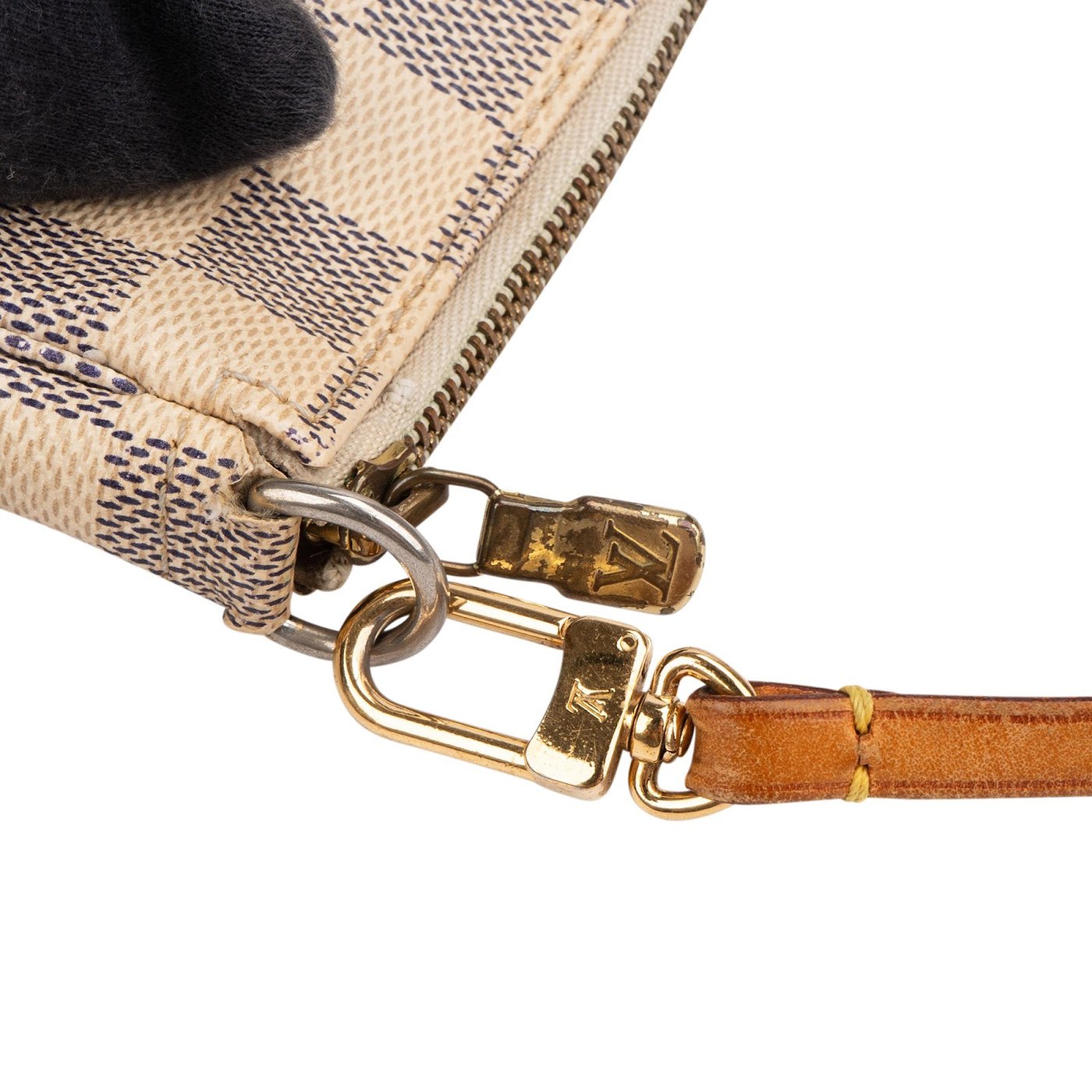 Louis Vuitton Monogram Damier Azur Canvas Pochette Accessoires Handbag