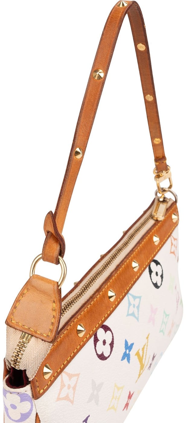 Louis Vuitton Monogram Murakami Multicolor Canvas Studded Pochette Accessoires Handbag